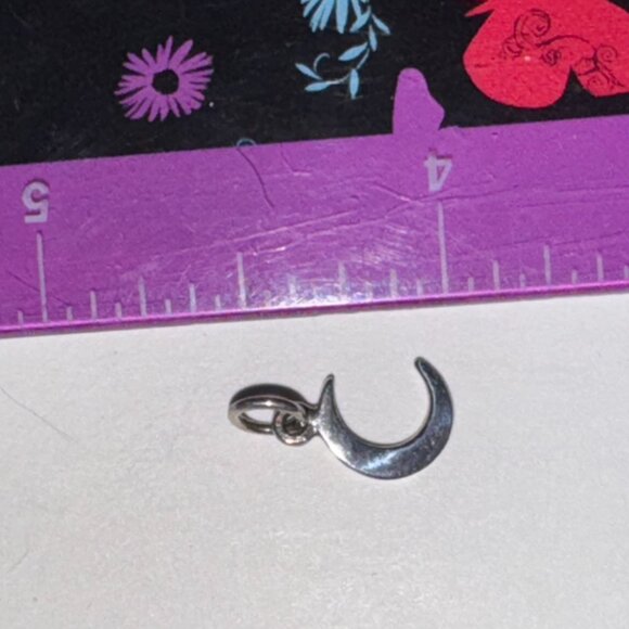 Tiny Crescent Moon Pendant - Picture 16 of 16